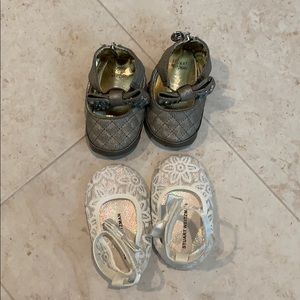 Stuart Weizman baby shoes, 2 pairs